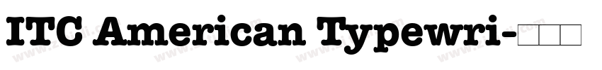 ITC American Typewri字体转换